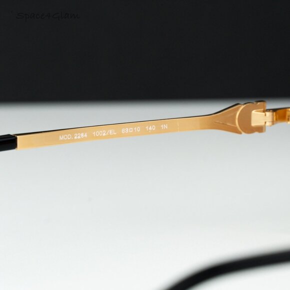 Versace Men Sunglasses Gold Gradient Violet Aviator VE2284 1002EL NEW AUTHENTIC - Picture 6 of 9